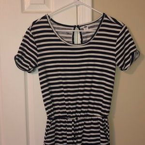 Old Navy striped jumpsuit (navy and white)